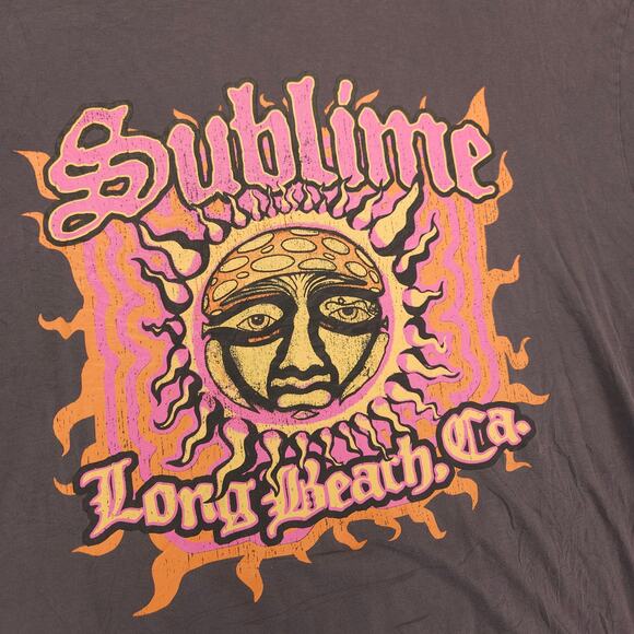 Sublime Band Short Sleeve Crew Neck Graphic T Shirt Mens Size Large L Gray - Picture 4 of 9